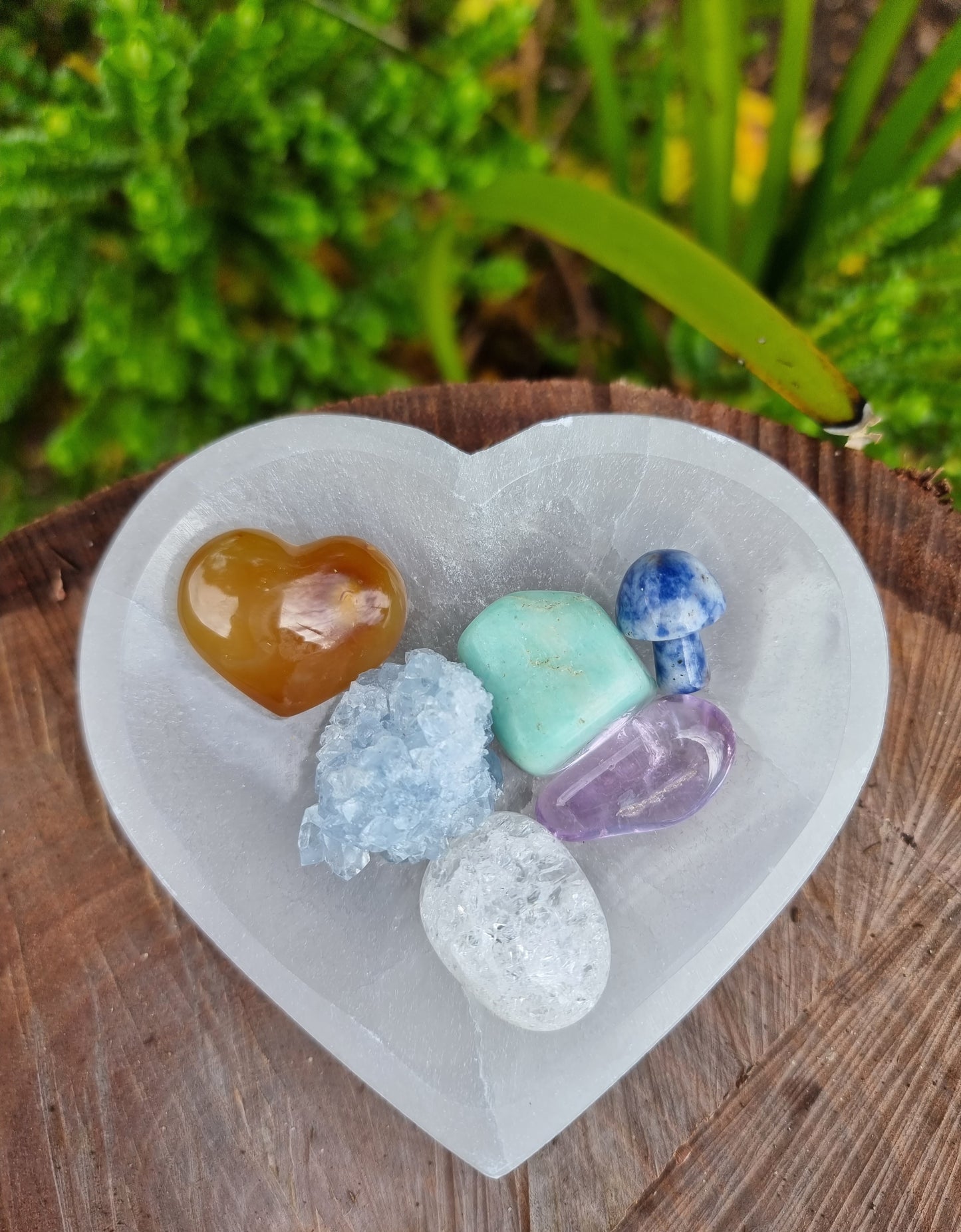 Selenite Heart Bowl