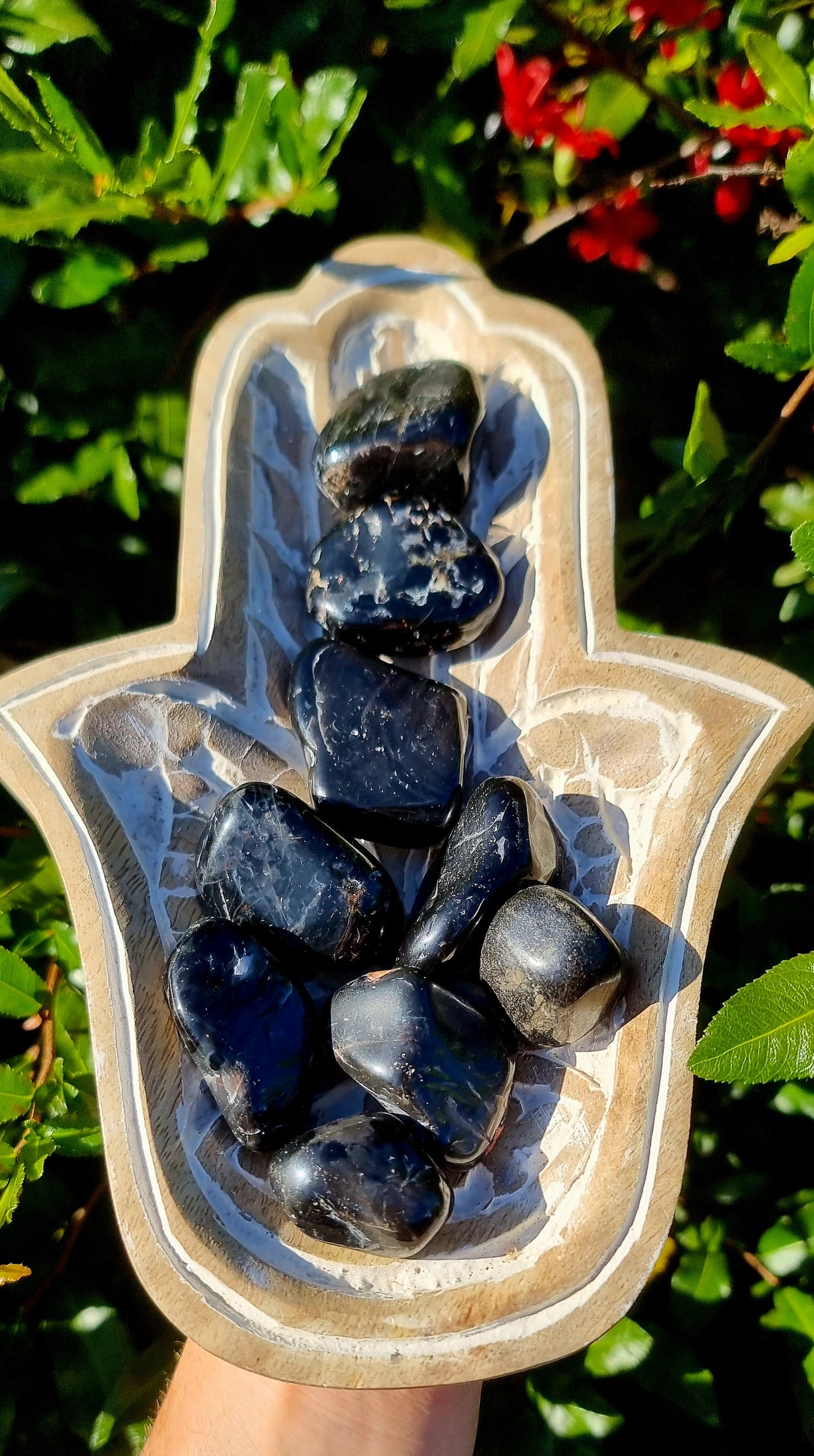 Large Black Tourmaline tumbles