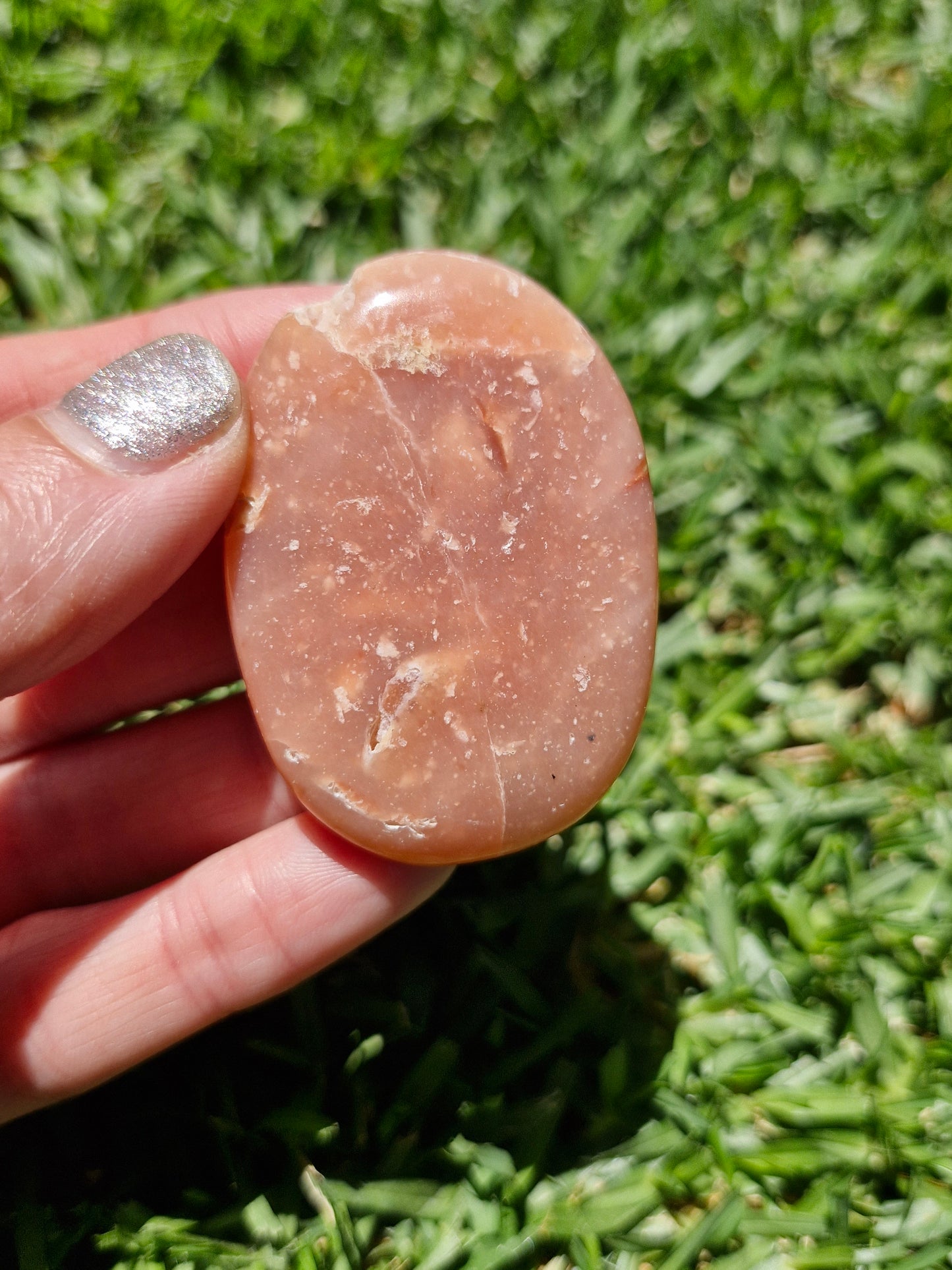 Rose Pink Opal Pillow Palmstone #2