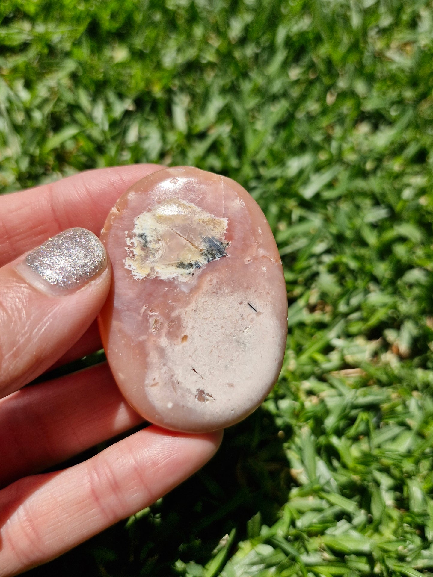Rose Pink Opal Pillow Palmstone #2