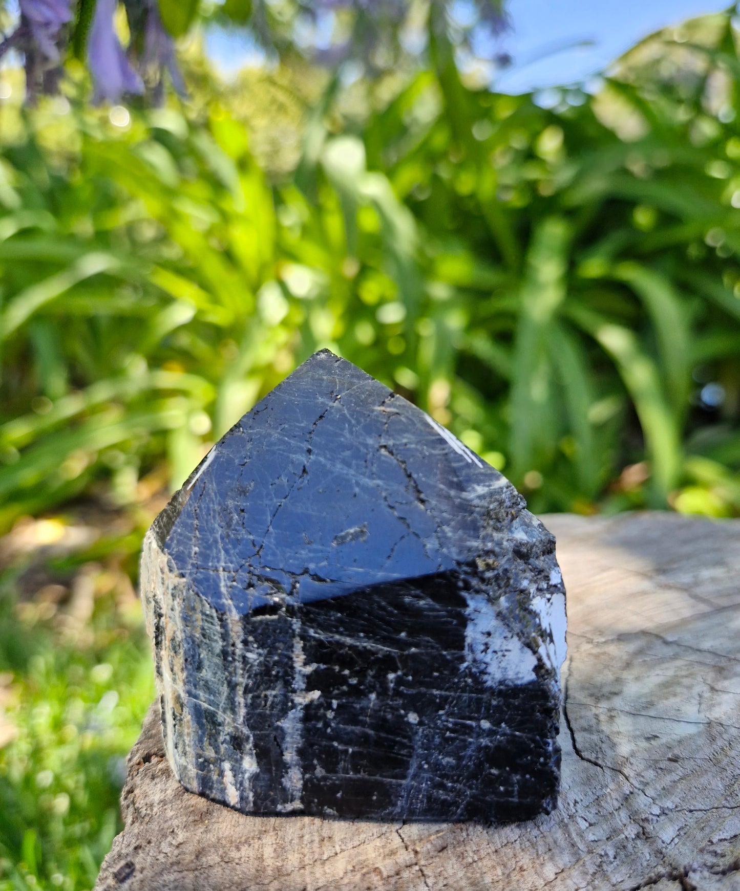 Black Tourmaline Raw Point #2