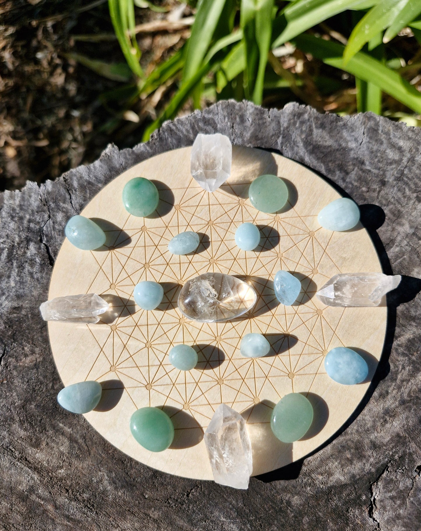 Balance and Calm Crystal Grid