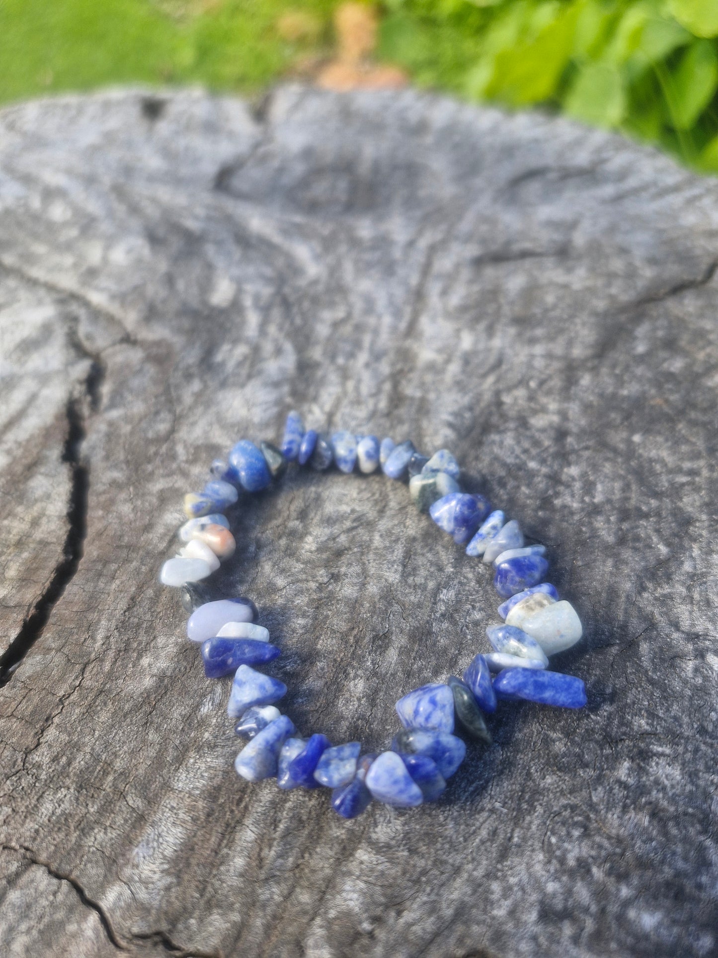 Sodalite Crystal Chip Bracelet