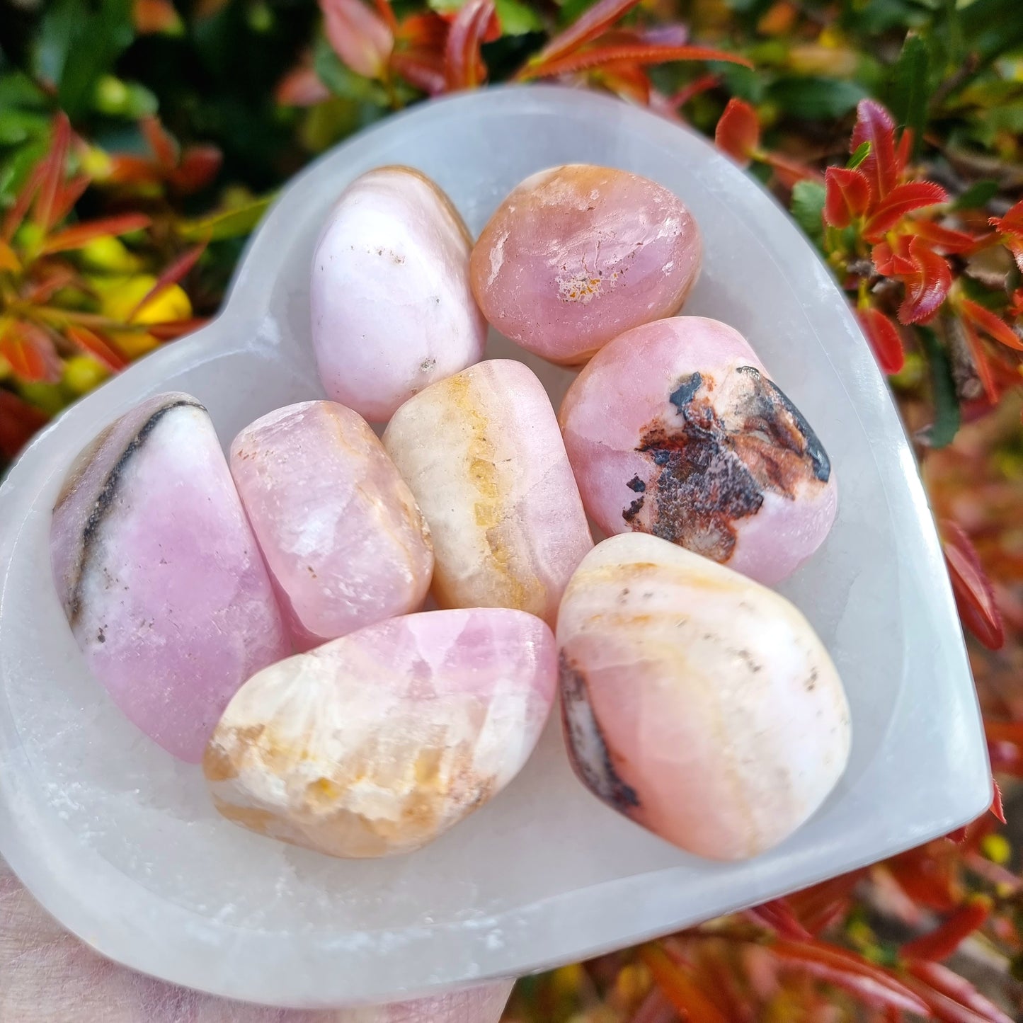 Pink Aragonite Tumble AA