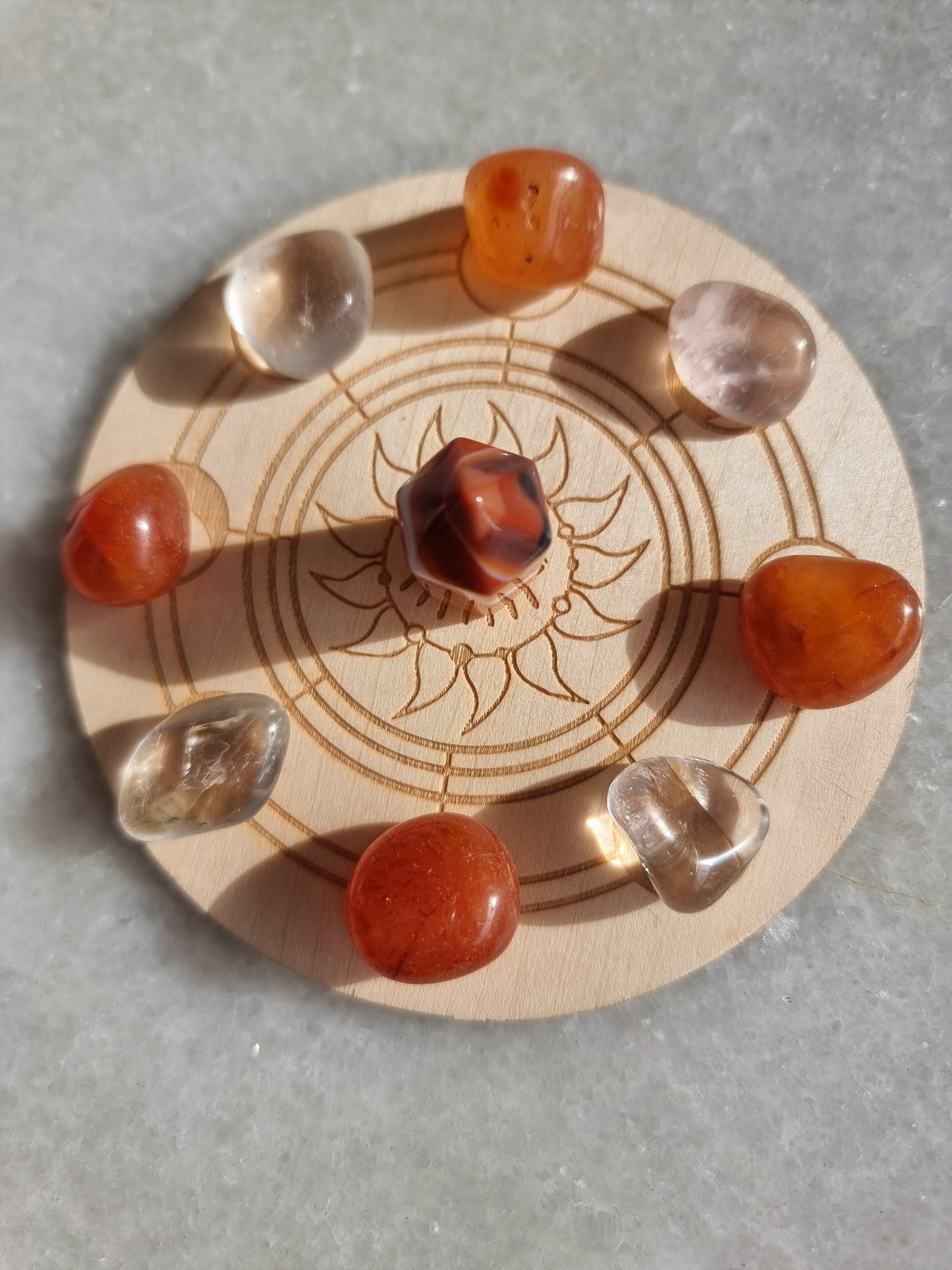 Mini Positivity and Uplifting Energy Crystal Grid