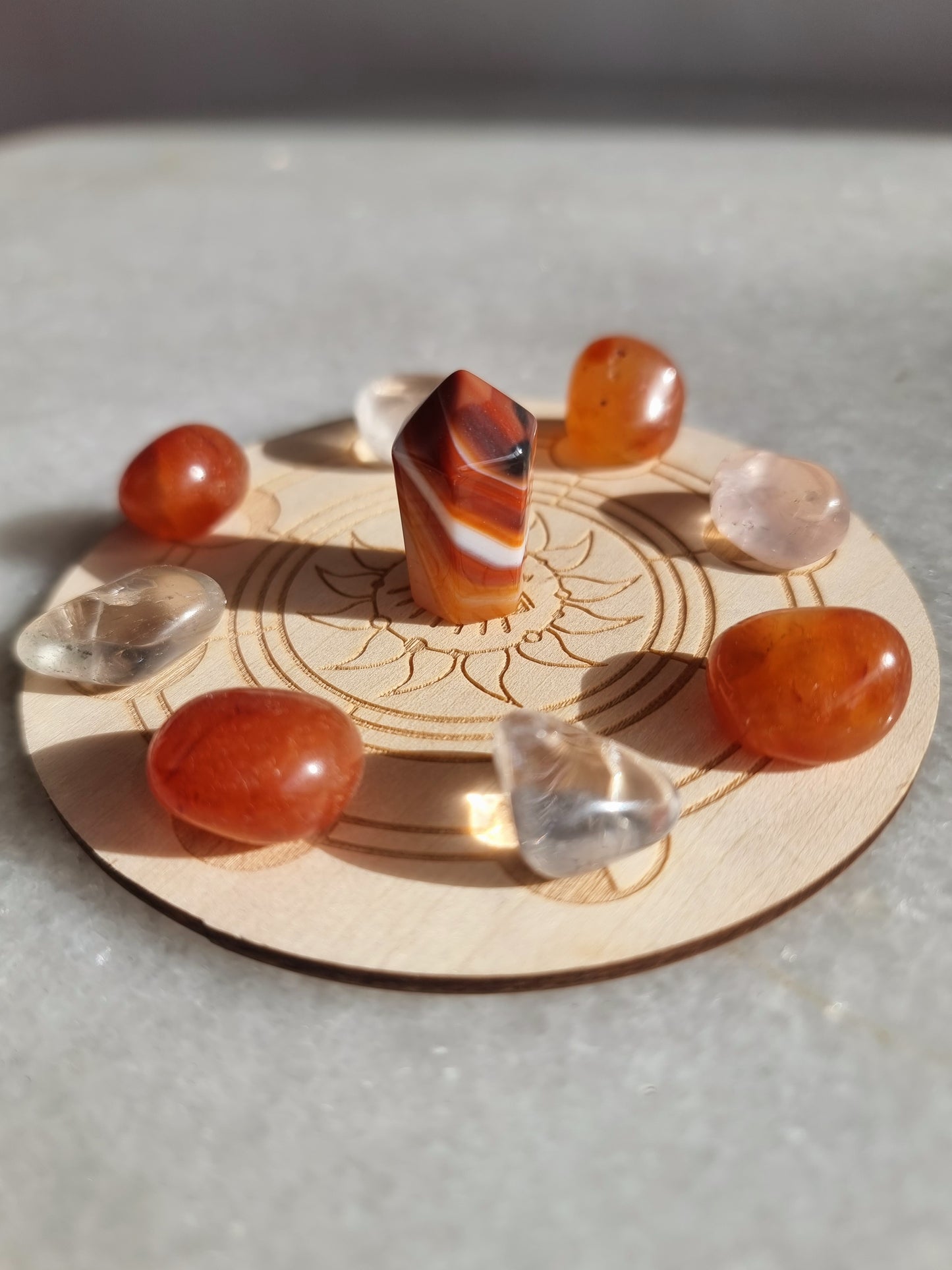 Mini Positivity and Uplifting Energy Crystal Grid