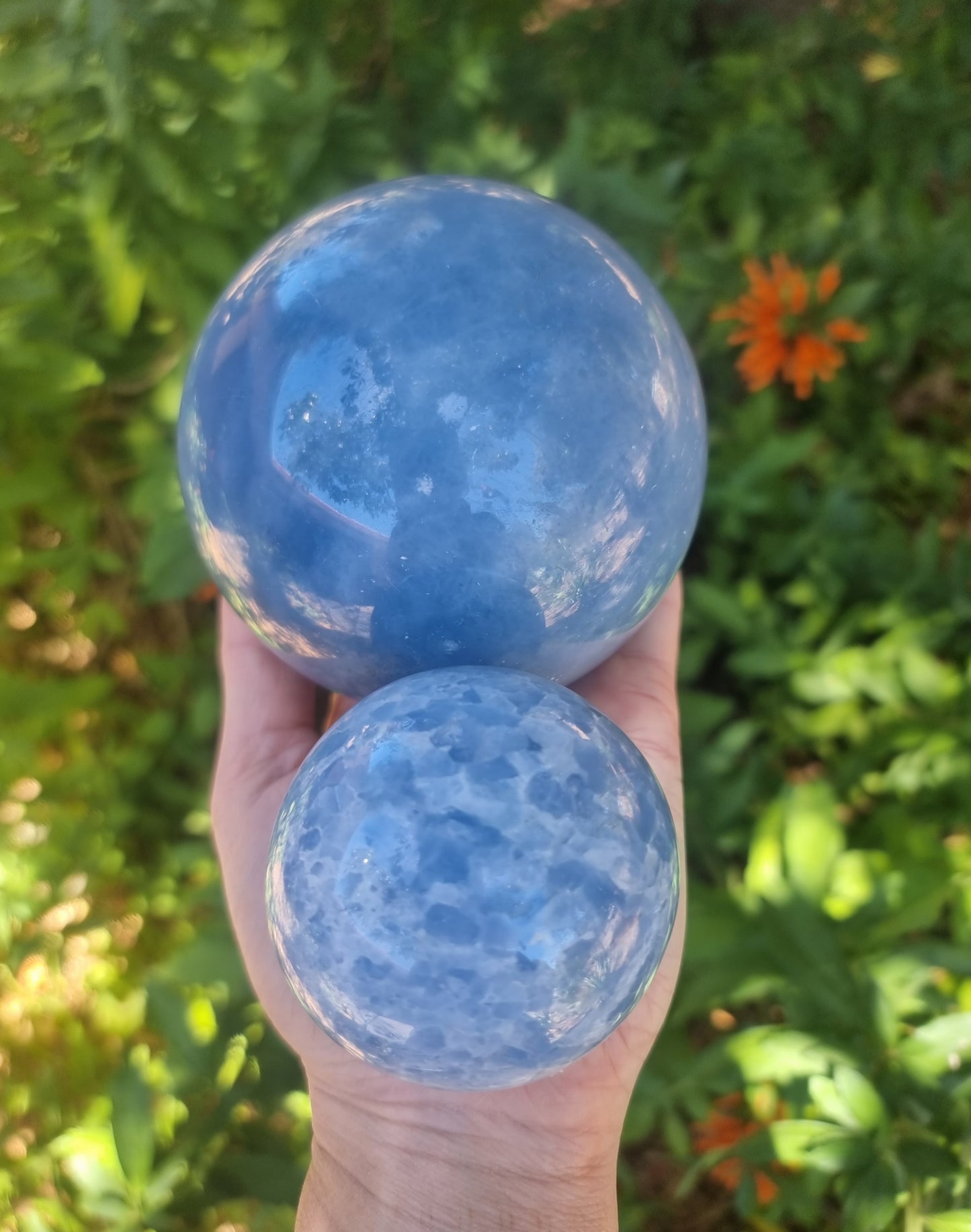 Blue Calcite Sphere