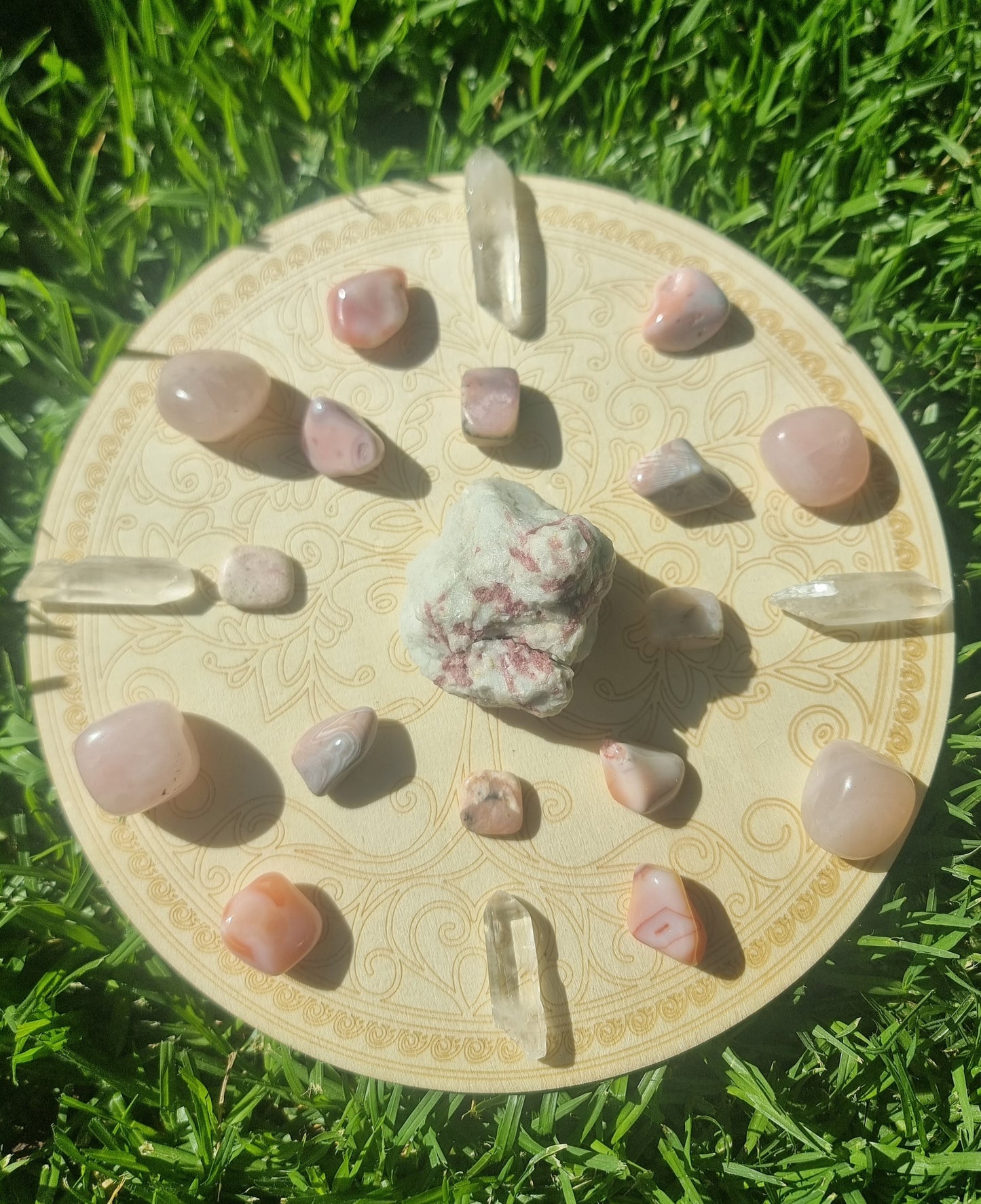 Self Love + Healing Crystal Grid