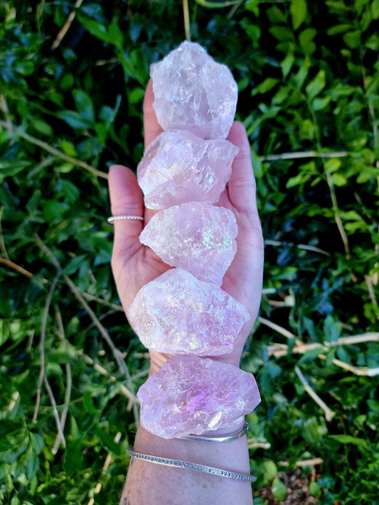 Aura Rose Quartz Rough