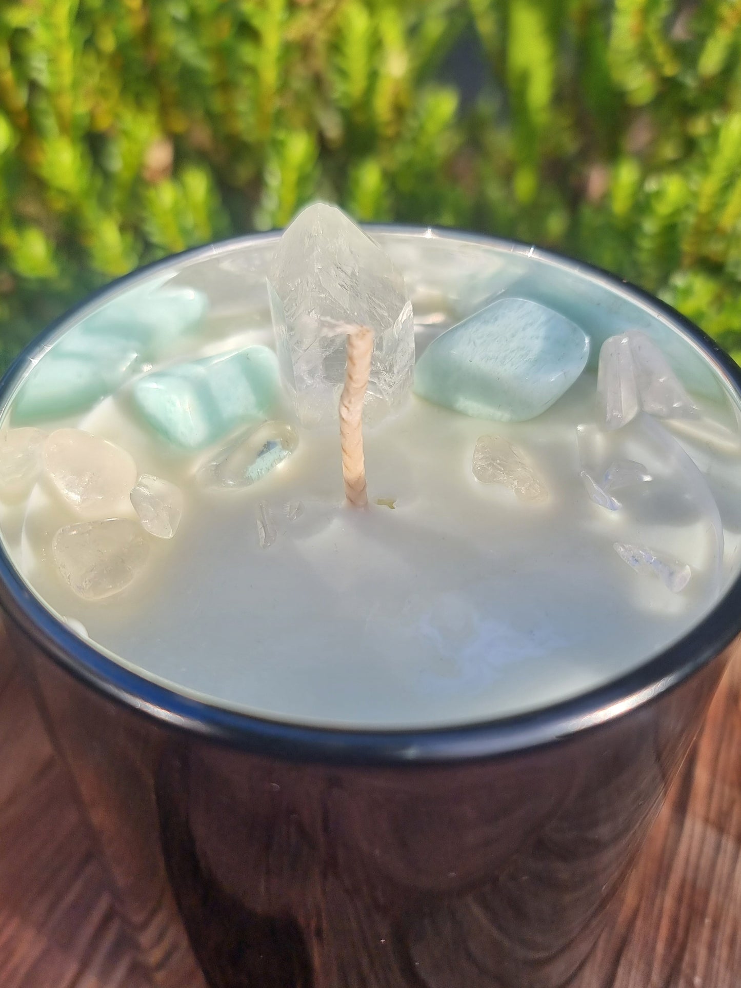 Relax Blend- infused  Amazonite + Clear Quartz Crystals