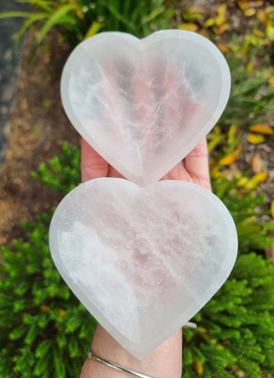 Selenite Heart Bowl