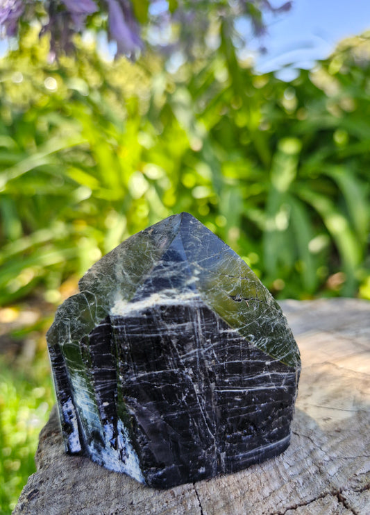 Black Tourmaline Raw Point #2