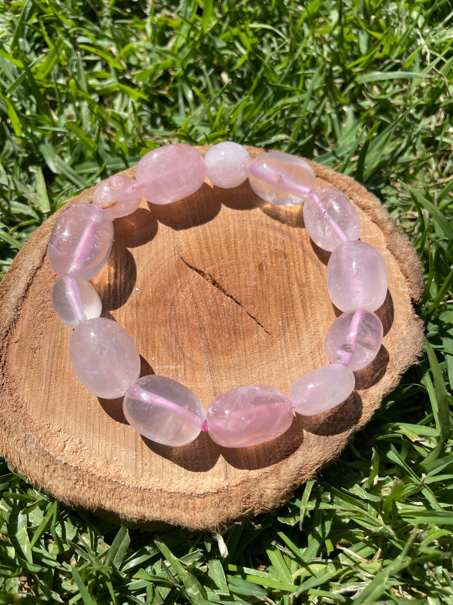 Rose Quartz Bracelet- Chunky