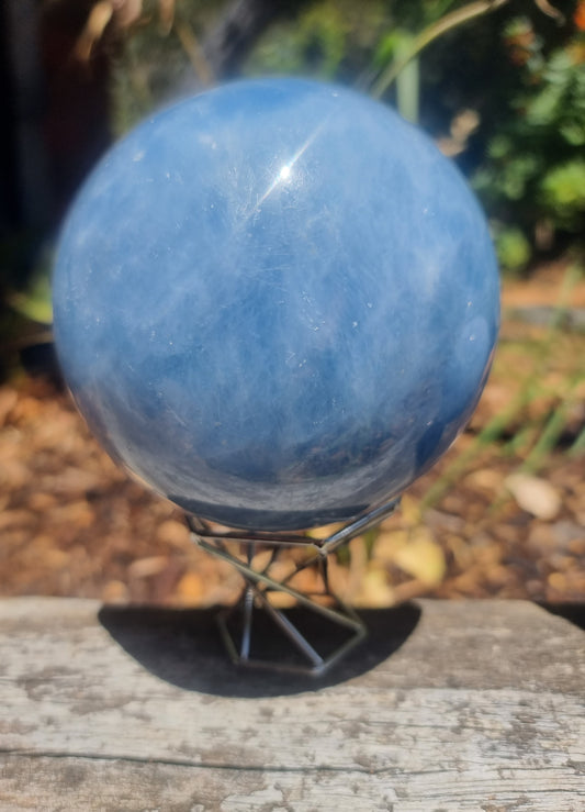 Blue Calcite Sphere