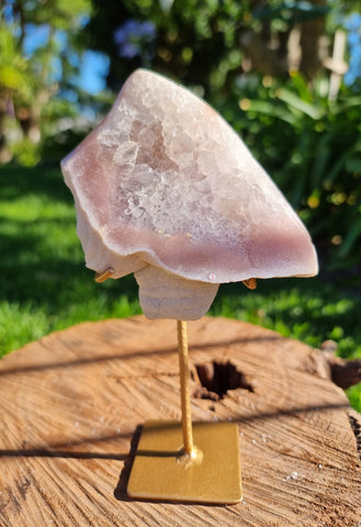 Pink Amethyst with Stand